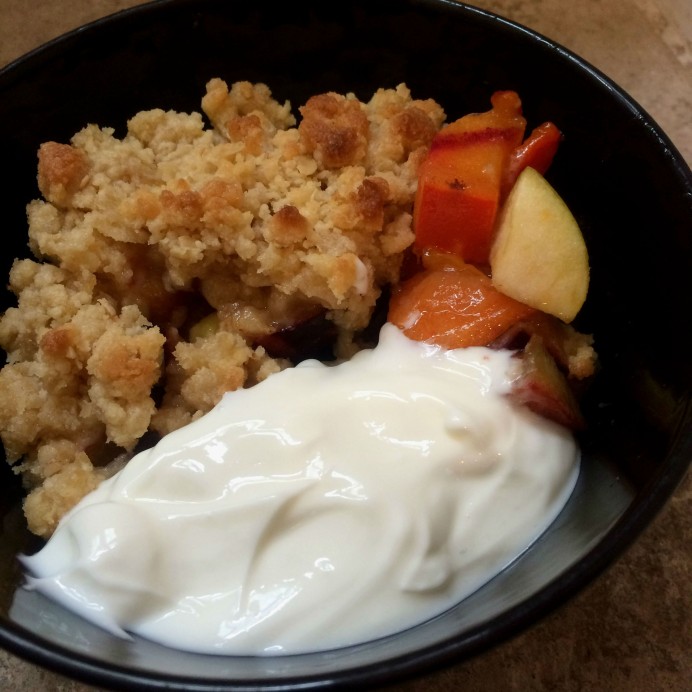 New Year's Eve Fruit Crumble
